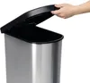 Rotho Paso Pedal Bin 50L Carbon Metallic Voir les images du produit 4