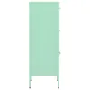 vidaXL Lagerschrank Minzgrün 42,5x35x101,5 cm Stahl Produktbild-Vorschau 4
