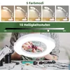 LED Lupenleuchte 10X mit Licht & Standfuß, Echtglas-Linse Produktbild-Vorschau 7
