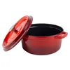 Eisentopf mit Deckel 4,3 L Vintage Cuisine Rot Ombre Produktbild-Vorschau 4