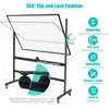 GOPLUS Whiteboard 120x90cm mit Rollen abschließbar, mit Produktbild-Vorschau 5
