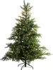 A green artificial Christmas tree with lights on a white background. Náhled obrázku produktu