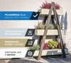 Westmann Houten plantenrek Ella, grijs, 101x25x147 cm Productafbeelding-voorbeeld 2