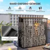 zestaw 2 pokrowców na stojak na drewno opałowe, 148 x 62 Podgląd zdjęcia produktu 4