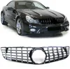 Sport Kühlergrill Schwarz Glanz Chrom für Mercedes SL R230 Facelift 2008-2012 – Produktansicht Anteprima dell’immagine prodotto