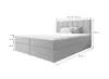 B&B Home Boxspringbett AdelleIII 180x200 cm – mit Produktbild-Vorschau 2
