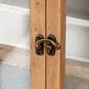 2er Set Laterne Braun Holz Metall Kerzenhalter Windlicht Produktbild-Vorschau 7