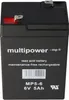 Multipower MP4.5-6 Blei Akku mit 4,8mm Faston Kontakten Produktbild-Vorschau 7