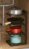 Regał organizer na garnki kuchenny czarny 52x27x23cm Podgląd zdjęcia produktu 2