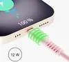QUALO Nylon USB-C auf Lightning Kabel – 1,5 m, 2,4 A, Rosa Produktbild-Vorschau 2