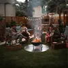Relaxdays ohnivzdorná podložka, kulatá, na gril a ohniště, Náhled obrázku produktu 3