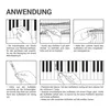kwmobile Klavier Keyboard Noten Aufkleber - für 49 61 76 88 Produktbild-Vorschau 2