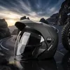 Jethelm Meteor Hekato Motorradhelm ECE 22.06 Schwarz Matt Produktbild-Vorschau 2