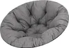 A gray, round cushion for a chair. Produktbild-Vorschau