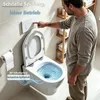 Spülrandlose Toilette mit Toilettendeckel,Hänge-WC aus Produktbild-Vorschau 12