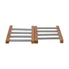 Dessous De Plat Extensible En Bambou Et Inox - Jja Voir les images du produit 1