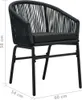 vidaXL Gartenstühle 2 Stk. Schwarz PE-Rattan Anteprima dell’immagine prodotto 9