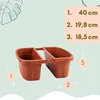 4er Set Blumenkasten Balkongeländer Beidseitig Balkon Produktbild-Vorschau 2