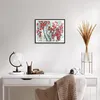 Gerahmtes Poster - Schwarzer Rahmen - Rot Blätter Zweige - Produktbild-Vorschau 6