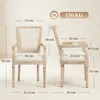 Chaise de salle à manger HOMCOM, chaise de cuisine avec Voir les images du produit 3