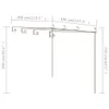 The Living Store Garten-Pergola Antik-Braun 4x3x2,5 m Eisen Produktbild-Vorschau 7