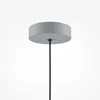 Pendelleuchte Metall Ø 35 cm rund H: max. 318 cm Grau E27 Produktbild-Vorschau 5