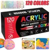 120 Farbe Acrylstifte Marker Set Permanent Wasserfest Pen Produktbild-Vorschau 8