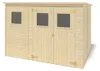 Abri de jardin en bois 4.86 m2 - 2.7x1.8 m - Couleur: Voir les images du produit 2