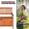 2-Sitzer Gartenbank mit Strauraum, Sitzbank aus Massivholz Produktbild-Vorschau 4