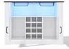 Wijnkast, 120x35x84 cm, met LED-verlichting, glashouders, Productafbeelding-voorbeeld 8