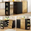 Table de bar extensible 138-204 x 39 x 104 cm – pivotante à Voir les images du produit 1