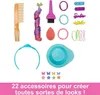 Tête de coiffure Barbie Neon Rainbow Curly Hair HMD79 Voir les images du produit 5