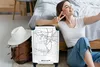 MuchoWow® Koffer Handgepäck Trolley Rollkoffer Kleine Produktbild-Vorschau 2
