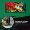 Wohnzimmer-Bild Leinwand Uhr Geräuschlos Kunstdruck 60x30 Produktbild-Vorschau 5