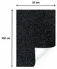 Folia flex, czarna, z brokatem, 50x100 cm. Folia do Podgląd zdjęcia produktu 2