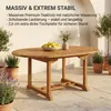 Premium Gartentisch ausziehbar Borneo, runder Garten Tisch Produktbild-Vorschau 7