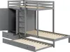 OKWISH Lit superposé 90×200 cm avec lit gigogne 90×190 cm, Voir les images du produit 6