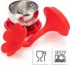 com-four® 4x Tee-Ei aus rostfreiem Edelstahl und Silikon - Produktbild-Vorschau 5
