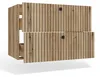 Lavabo Tigo 80 2S Oak Evoke 2 Tiroirs Façade Cannelée Voir les images du produit 10