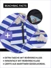 Beige großer Strandbeutel mit Streifen - Schultertasche mit Produktbild-Vorschau 4