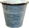 Vaso da fiori in zinco con strisce L Anteprima dell’immagine prodotto 1