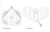 Diagrams of bicycle pedals with labels. Produktbild-Vorschau
