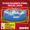 HECHT 3690 Metall Frame Pool Gartenpool | 360 x 76 cm | Produktbild-Vorschau 2