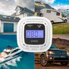 A collage of four different scenes, with a carbon monoxide detector prominently displayed in the center. Voir les images du produit