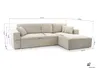 Ecksofa, Schlafsofa, mit Bettkasten 279x187cm CORD Produktbild-Vorschau 7