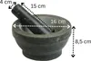 MOON HOME Mörser aus Granit mit Stößel, Hochwertiger Produktbild-Vorschau 4