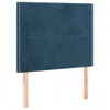 Kopfteil Dunkelblau 90x5x118/128 cm Samt Produktbild-Vorschau 1