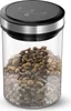 A vacuum coffee canister filled with coffee beans, shown against a white background. Náhled obrázku produktu
