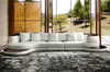 Moderne Sofagarnitur Ecksofa Leder Sofa Couch Polster Rund Produktbild-Vorschau 2
