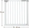 Zayno® Türschutzgitter Breite 76 bis 83 cm in Weiß inkl. Produktbild-Vorschau 3
